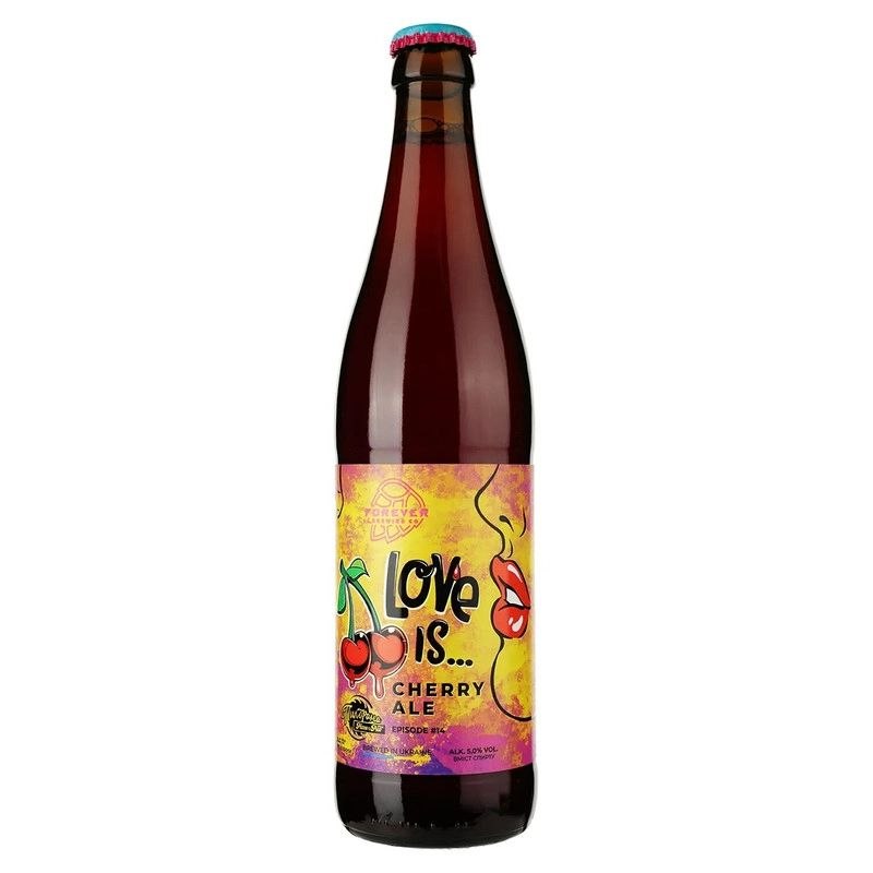 Пиво Forever Love is світле 5% 0.5 л скло